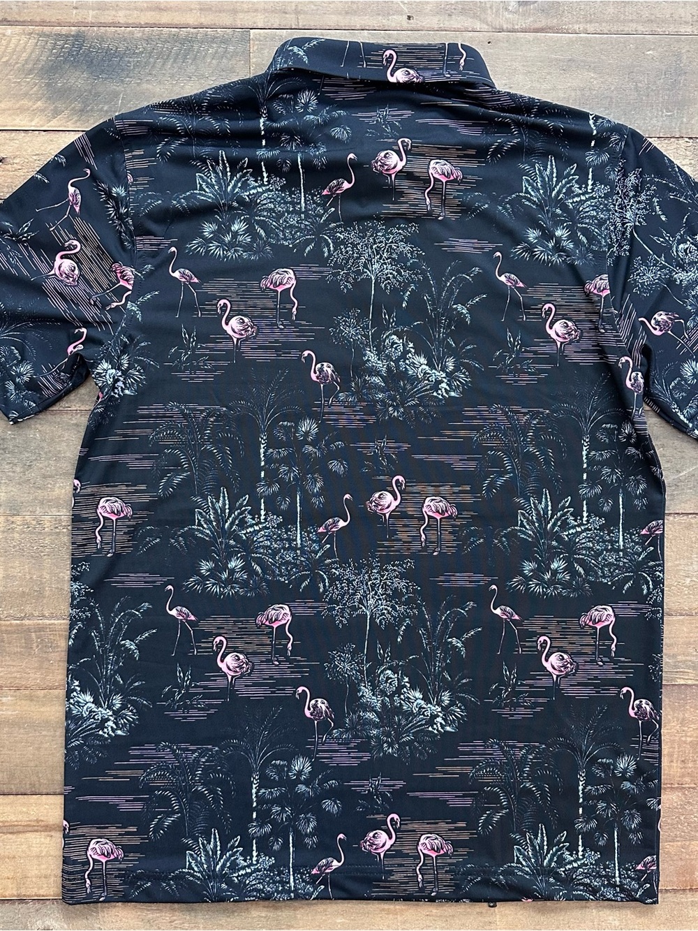 ⭐️NWT Waggle Men’s Polo - Flamingo Grove (Small) - Picture 4 of 5